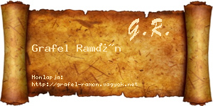 Grafel Ramón névjegykártya